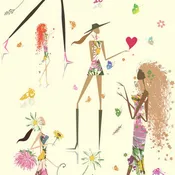 Fun Chic Peel and Stick Wallpaper – Bloom Where You Are Planted