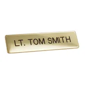 1/2" x 2-3/8" Metal Uniform Badge