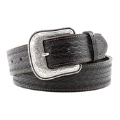 1 1/2" Barbed-Wire Tooled Belt