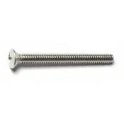 #10-24 X 2 Stainless Steel Phillips Oval Head Machine Screws - 18-8 Coarse Thread
