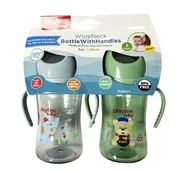 2pk 8oz Wide Neck Bottle w/ Handles