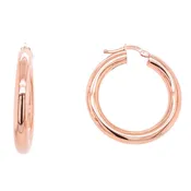 14K 1in Rose Gold Hoop Earrings