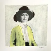 Agatha Christie drawing/collage/print — julieparker.com