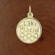 14k gold Lake Placid Olympic charm