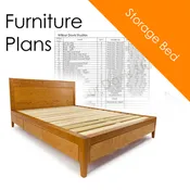 DIY Plans for Platform Bed No. 2 Storage Bed