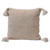 20" Sq Cotton Pillow w