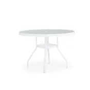 42" Round Glass Top Dining Table