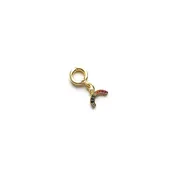 Mini Pavé Rainbow Lock Charm