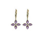 Amythyst Dangle Earrings — Treasures Fine Jewelry