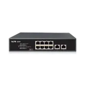 8 PoE Port Switch with 2 Port Uplink
