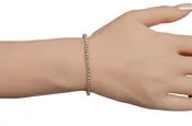 3.50 Carat Diamond Women's Tennis Bracelet in 14 Karat Yellow Gold