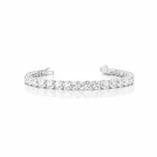 11.63 Cts 14K WHITE GOLD Round Shape Tennis Bracelet - Natural Diamond