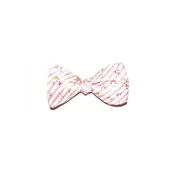 Pink Pinstripe Floral Bowtie
