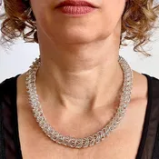 19" 11.5mm Argentium® Silver Bellezza Necklace by Arpaia® with Swivel Lobster Clasp