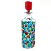 Bubble Whiskey Decanter - Murano Style Made in Venice — Poppi Italian Leather
