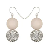 aarikka Heijastus Ivory / Silver Earrings