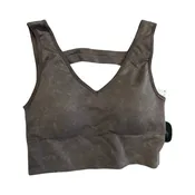 Athletic Bra By 90 Degrees By Reflex In Brown, Size:M