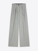 Belted wool trousers