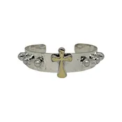 14k Cross Pearl Graduated Cuff