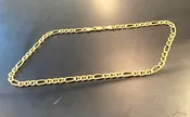 14k Italian Figaro Chain 18.5 Inch, 26 Grams, 5.8mm