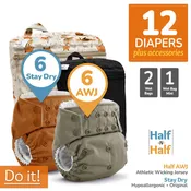 Cloth Diaper Bundle - Do It! | Rumparooz G3 Stay Dry Original + AWJ :: 12 pack