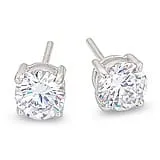 Clear CZ Sterling Studs