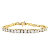 13.20 CTW Diamond Tennis Bracelet in Yellow Gold