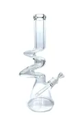 14in Beaker Zong Clear Glass