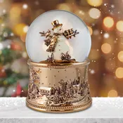 100MM Revolving Snowman Blowing Snow Globe
