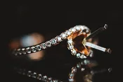 14k Rose Gold and Diamond Mounting