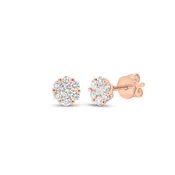 0.33 ct Diamond Cluster Stud Earrings