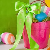 1 1/2" Personalized Easter Satin Ribbons