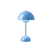 Flowerpot VP9 Portable Lamp by &Tradition | Swim Blue Rechargeable Table Light — Design Warehouse