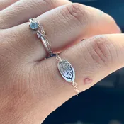 Anatomical heart and chain ring