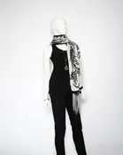 7 Way Scarf - Black and White — Darci's