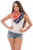 American Flag Print Scarf
