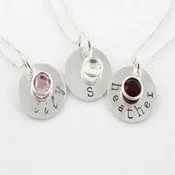 Bridesmaid Birthstone Necklace — The Silver Diva