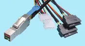 12G External HD Mini-SAS SFF-8644 → (2) SFF-8680 Target-based dual port 29-pin drive receptacle | (12G-HD-44)