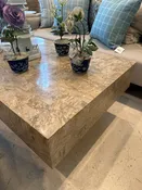 50s French Coffee Table with Iron Base