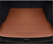 Car Boot Mat for Chevrolet Spark Nueva Generación 2016 2017 2018 2019 2020 2021 2022 2023, Boot Trunk Mat Liner Non Slip Protector Protects Vehicle Carpet,A Brown