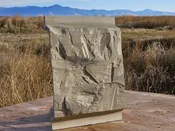 16″ Hand-Hewn EverLog Siding Sample – Rustic Gray