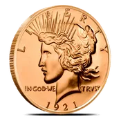 1 oz “Peace Dollar” Copper Round