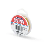 0.8mm Satin Gold Elastic Cord 25M
