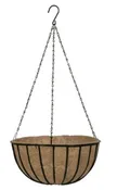 14" BLACK HANGING BASKET W/ LINER