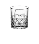 11 oz. Cut Glass Design Rocks Glass with Engraving on Bottom