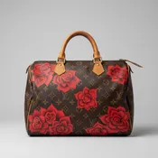 Louis Vuitton Hand-Painted - Cluster of Red Roses