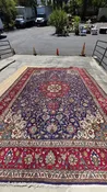 10 X 13 BLUE / RED CENTER RUG MORRILL
