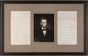 Abraham Lincoln Historic Hand-Written 1865 Document During The Civil War