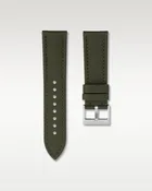 Army Green Sailcloth Strap 24mm