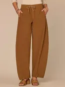 "Ab"leisure Skyrise Cinched Waist Toggle Hem Petite Jogger Pants